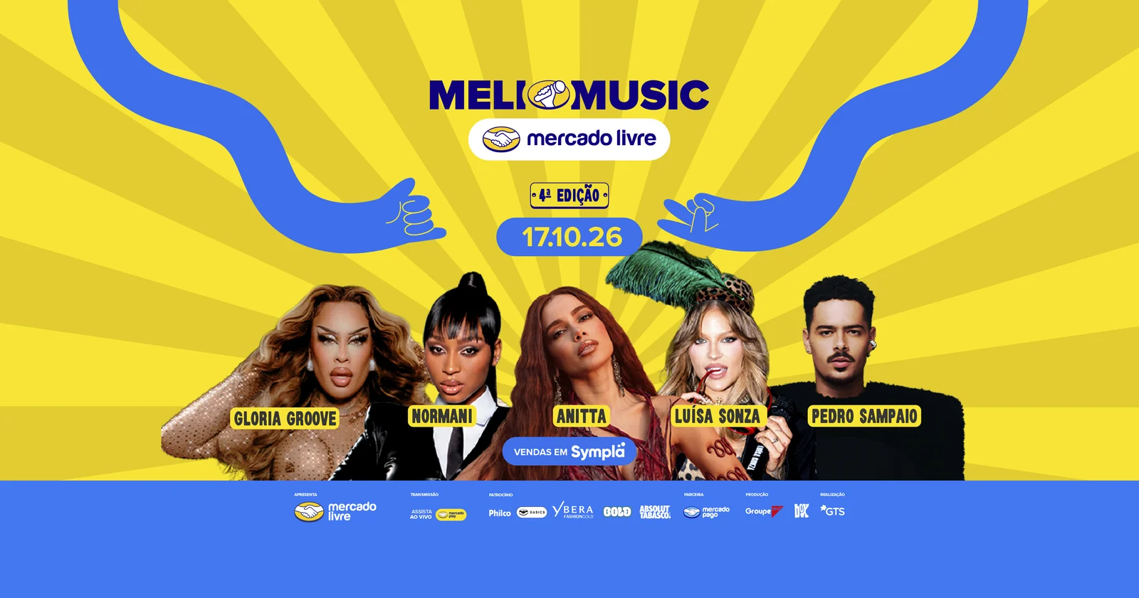 Meli Music 4 abre novo lote com Anitta e Normani no Pacaembu