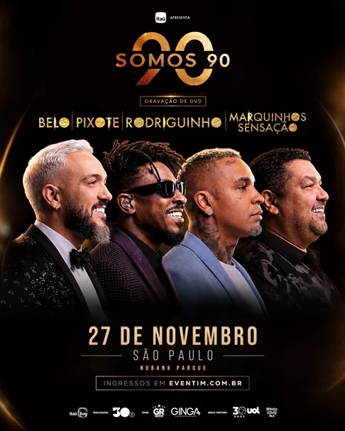 Pagode dos anos 90 reúne ícones em show inédito em SP