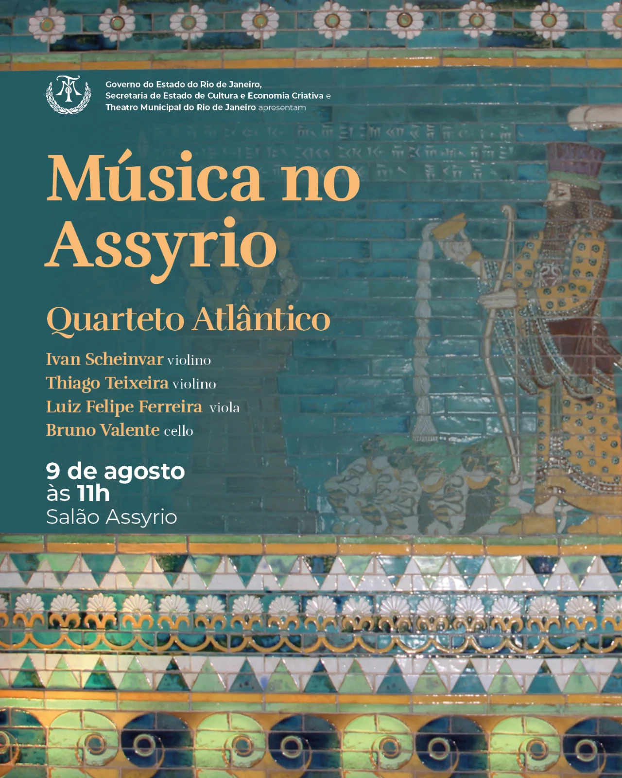 Quarteto Atlântico marca Dia dos Pais no Municipal 2 Quarteto Atlântico marca Dia dos Pais no Municipal