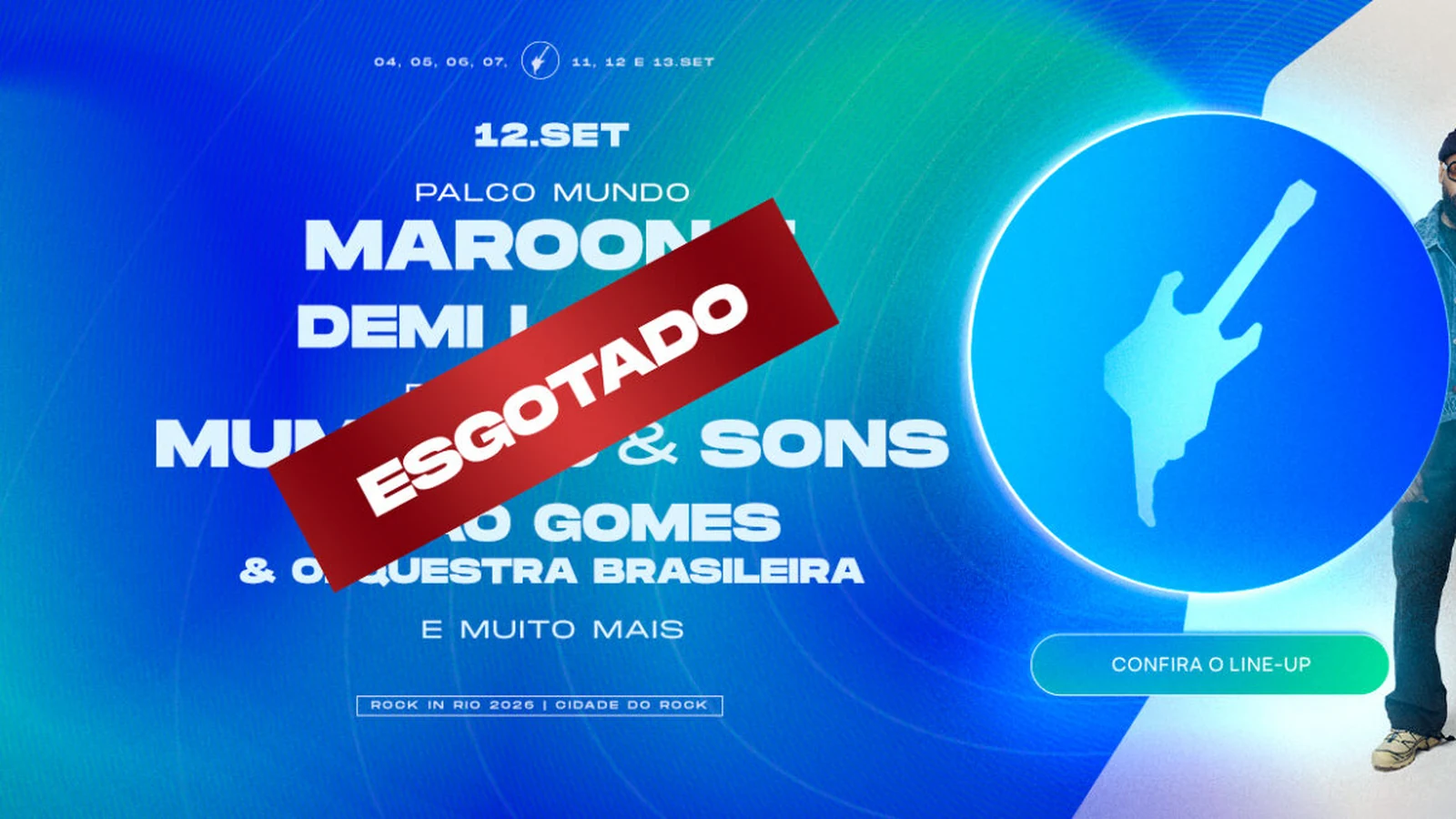 rock in rio 2026 ingressos para dia de maroon 5 esgotam featured