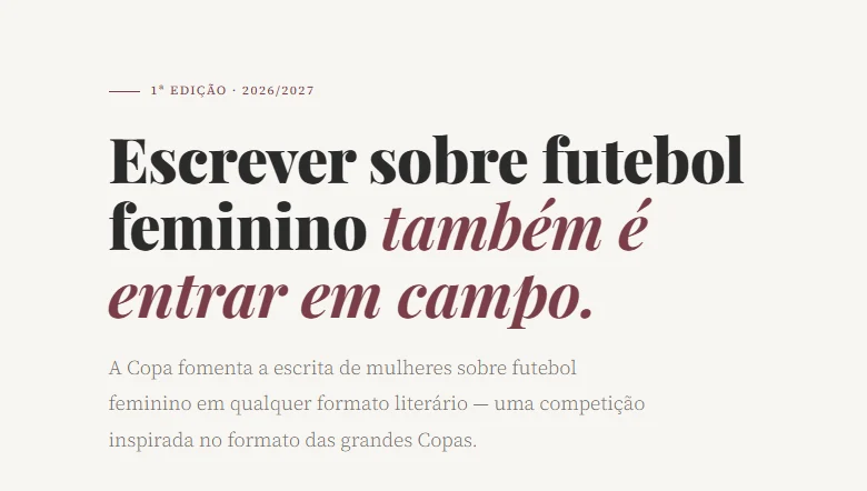 Torneio em formato mata-mata seleciona literatura de futebol feminino 1 Torneio em formato mata-mata seleciona literatura de futebol feminino