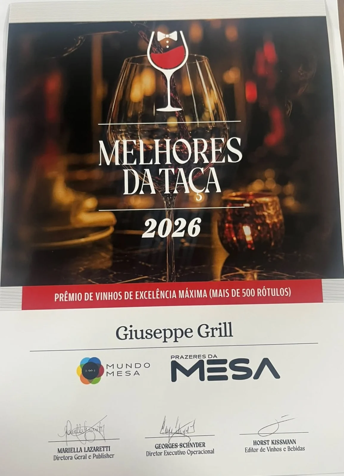 Acervos de bebidas rendem 12 prêmios a restaurantes de Marcelo Torres