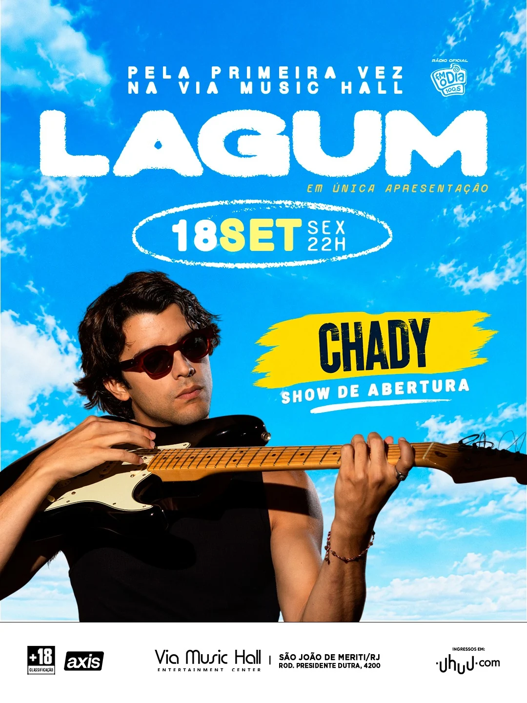 Após Rock in Rio, Chady divide palcos do Rio de Janeiro com Lagum