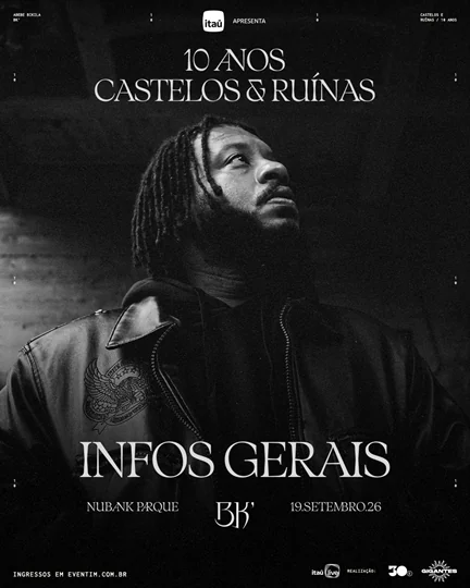 BK’ estreia turnê de Castelos & Ruínas neste sábado em São Paulo 1 BK’ estreia turnê de Castelos & Ruínas neste sábado em São Paulo