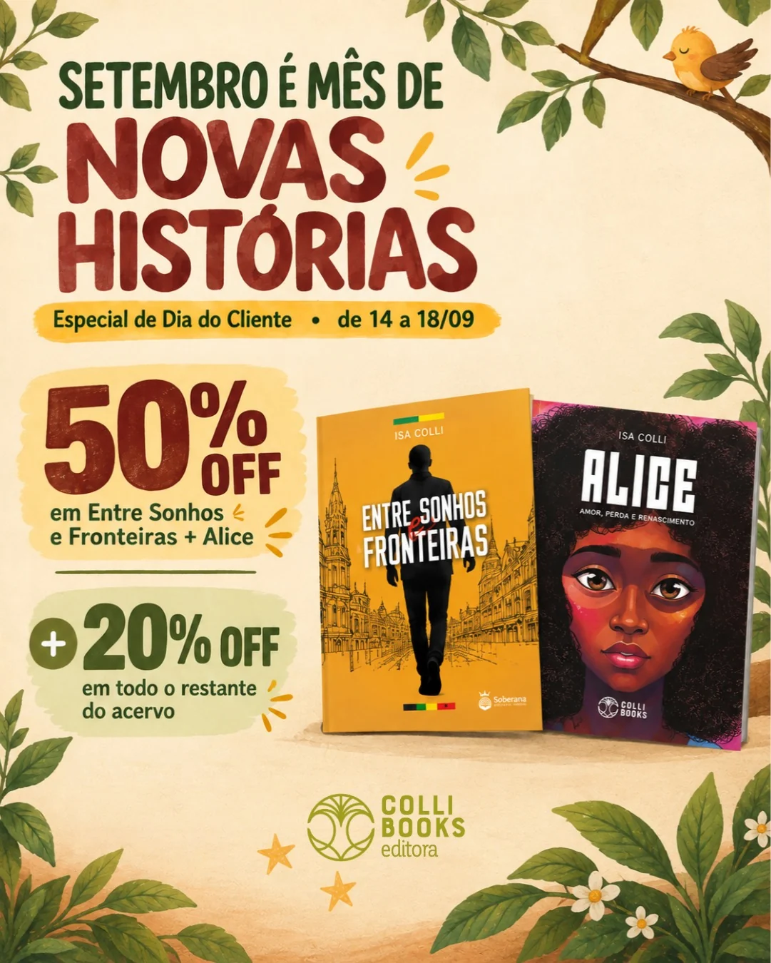 Colli Books corta preços de catálogo literário em até metade do valor