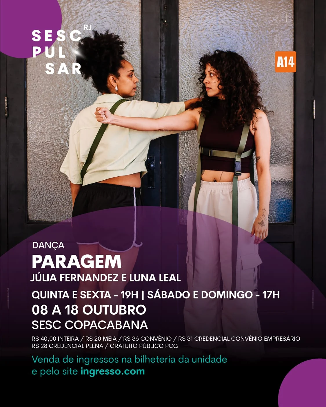 Dança investiga barreiras da mobilidade urbana em temporada no Rio