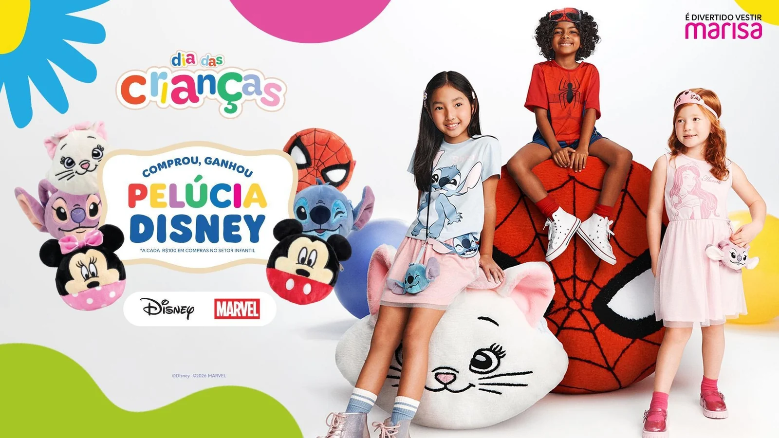 Disney e Marvel inspiram nova linha infantil com brindes exclusivos 1 Disney e Marvel inspiram nova linha infantil com brindes exclusivos