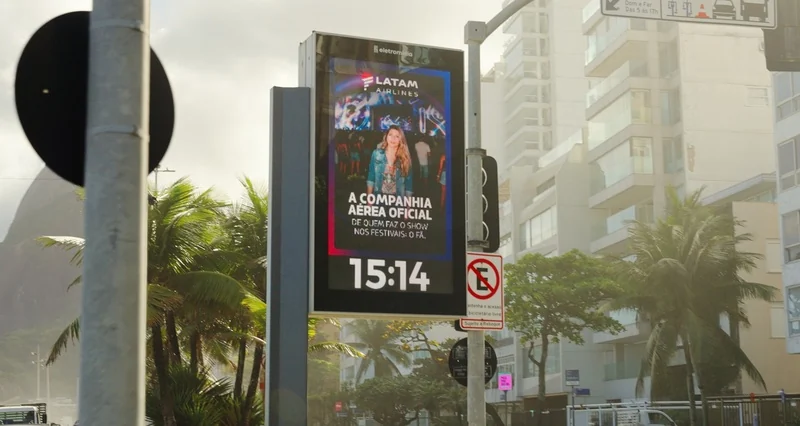 Eletromidia projeta 1,9 bilhão de impactos no Rock in Rio