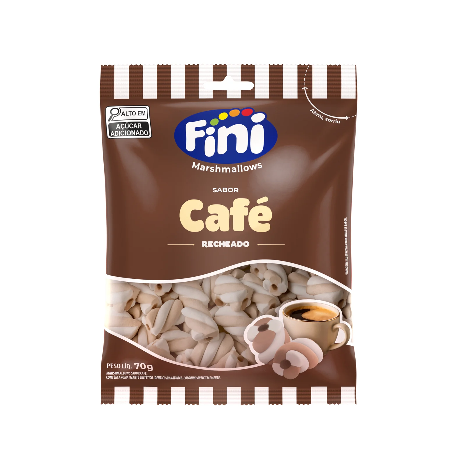 Fini lança marshmallows recheados nos sabores café, caramelo e frutas 2 Fini lança marshmallows recheados nos sabores café, caramelo e frutas