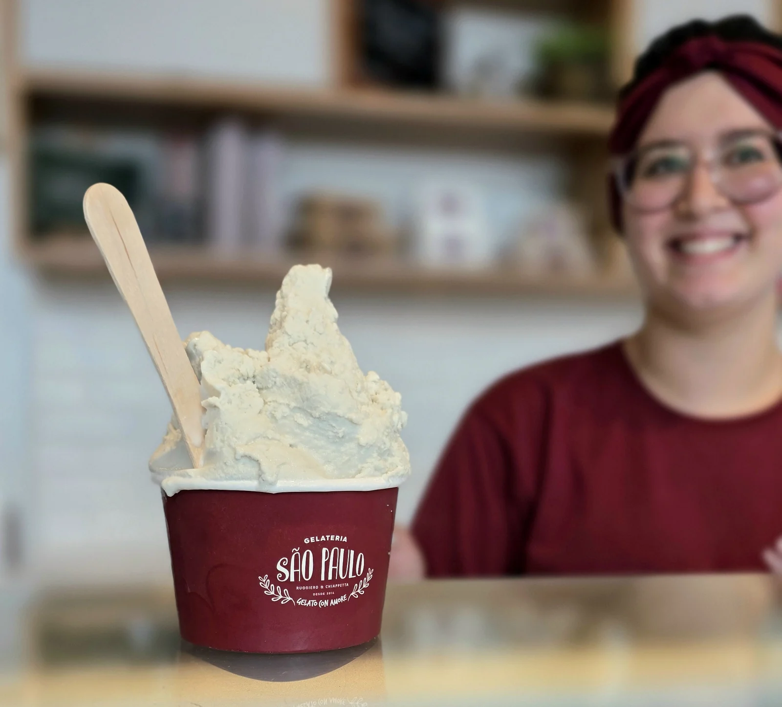 Gelateria São Paulo cria gelato de gorgonzola italiano com pera