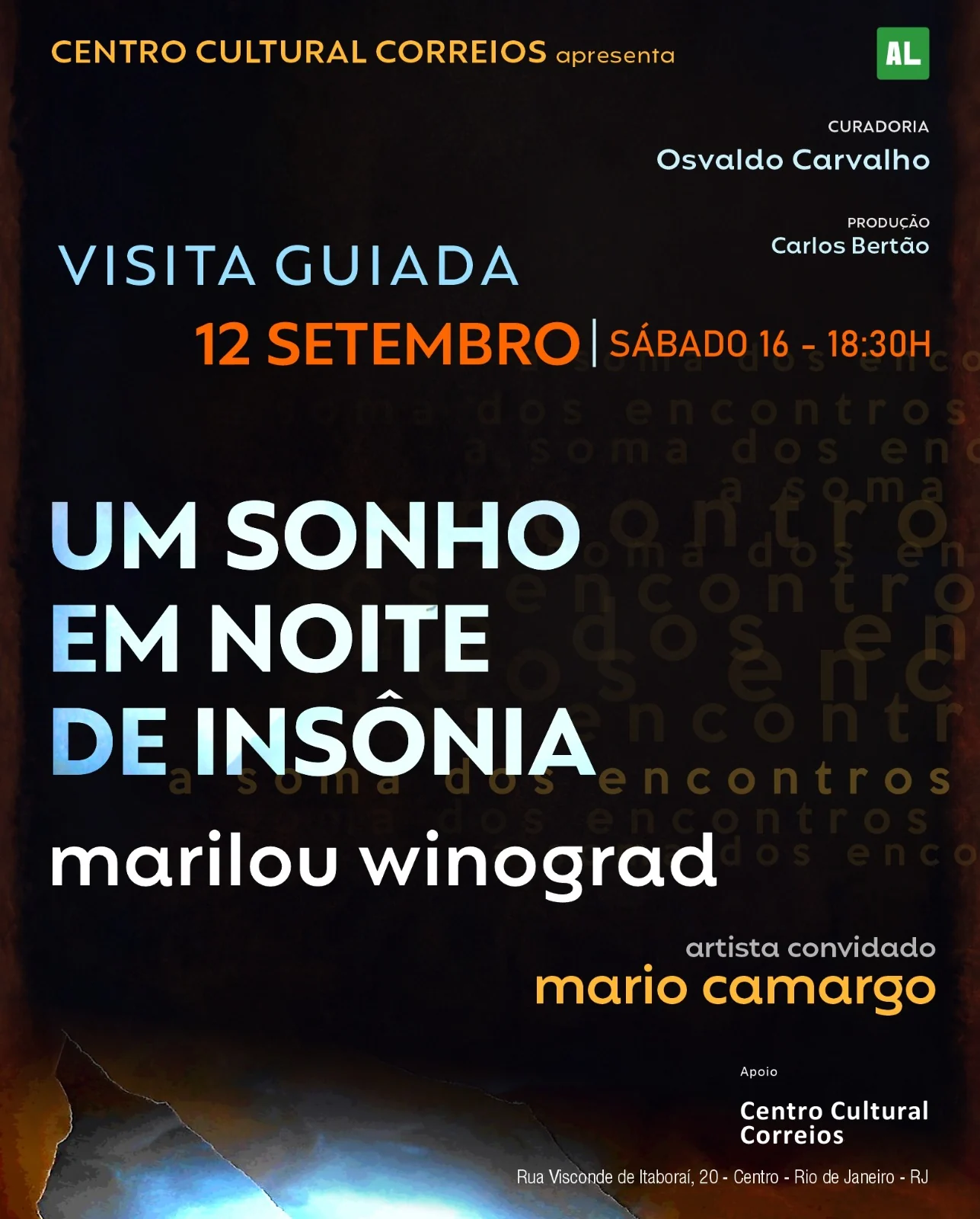 Insônia vira matéria artística em encontro com criadores no Centro
