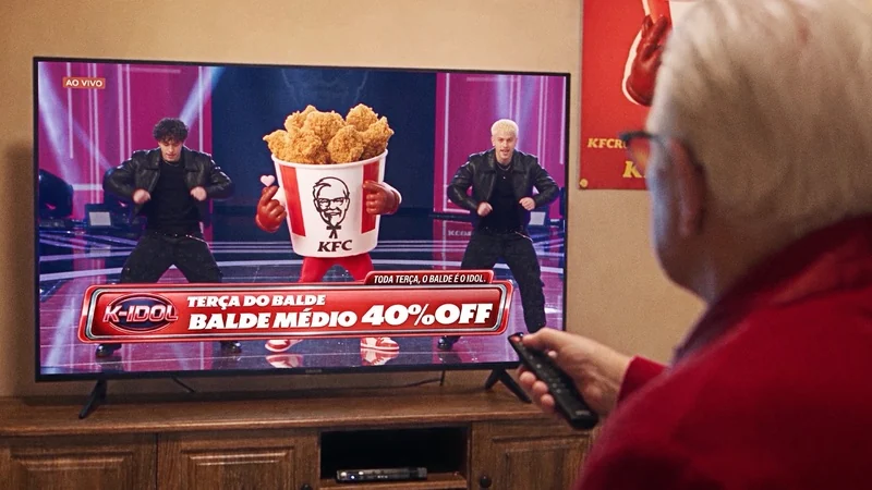 KFC transforma balde de frango em ídolo pop nas terças-feiras