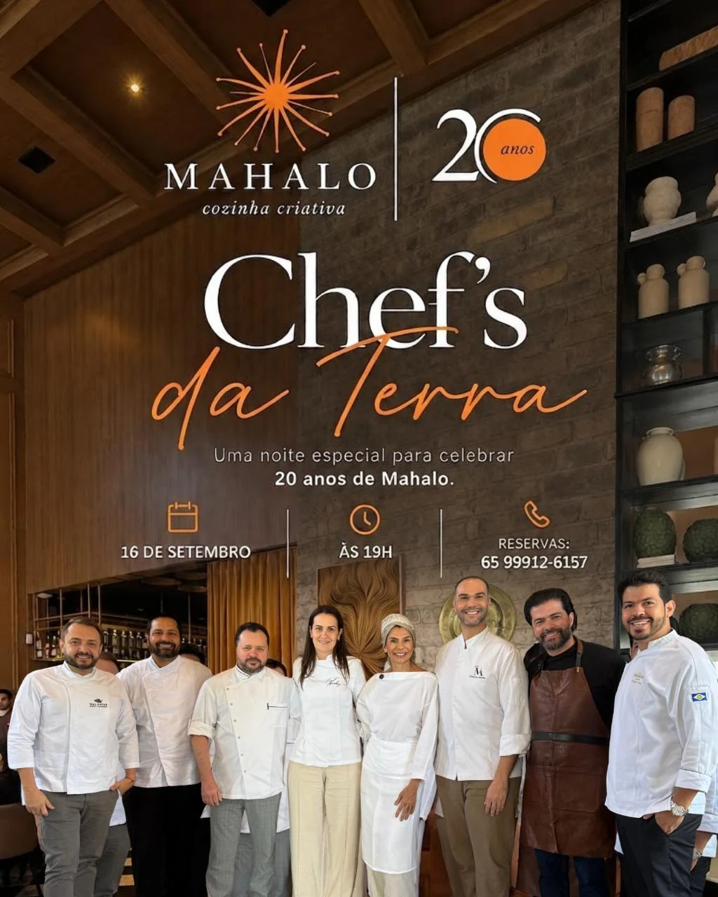 Mahalo celebra 20 anos com edição especial do Chefs da Terra
