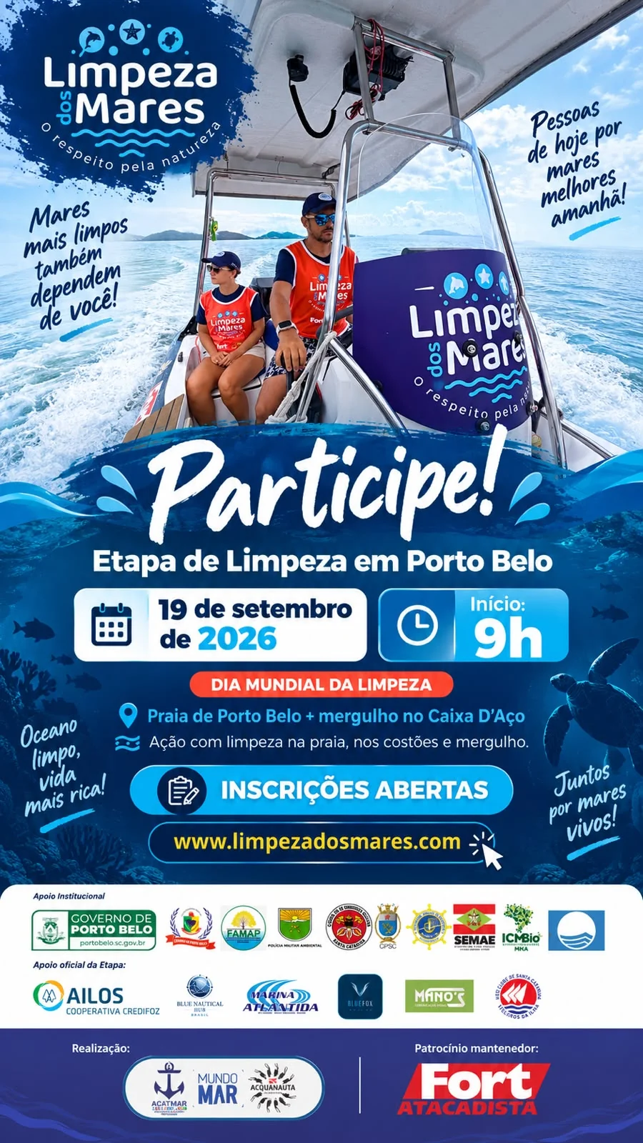 Mergulho no Caixa d'Aço combate o lixo invisível em Porto Belo 5 Mergulho no Caixa d'Aço combate o lixo invisível em Porto Belo
