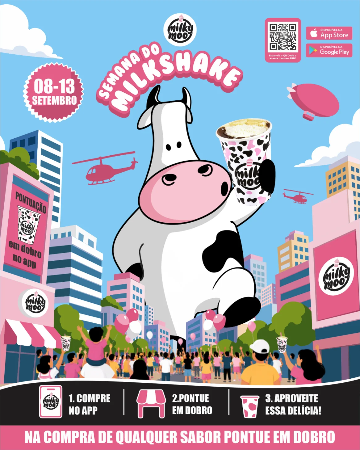 Milky Moo dobra pontos em programa de fidelidade por tempo limitado