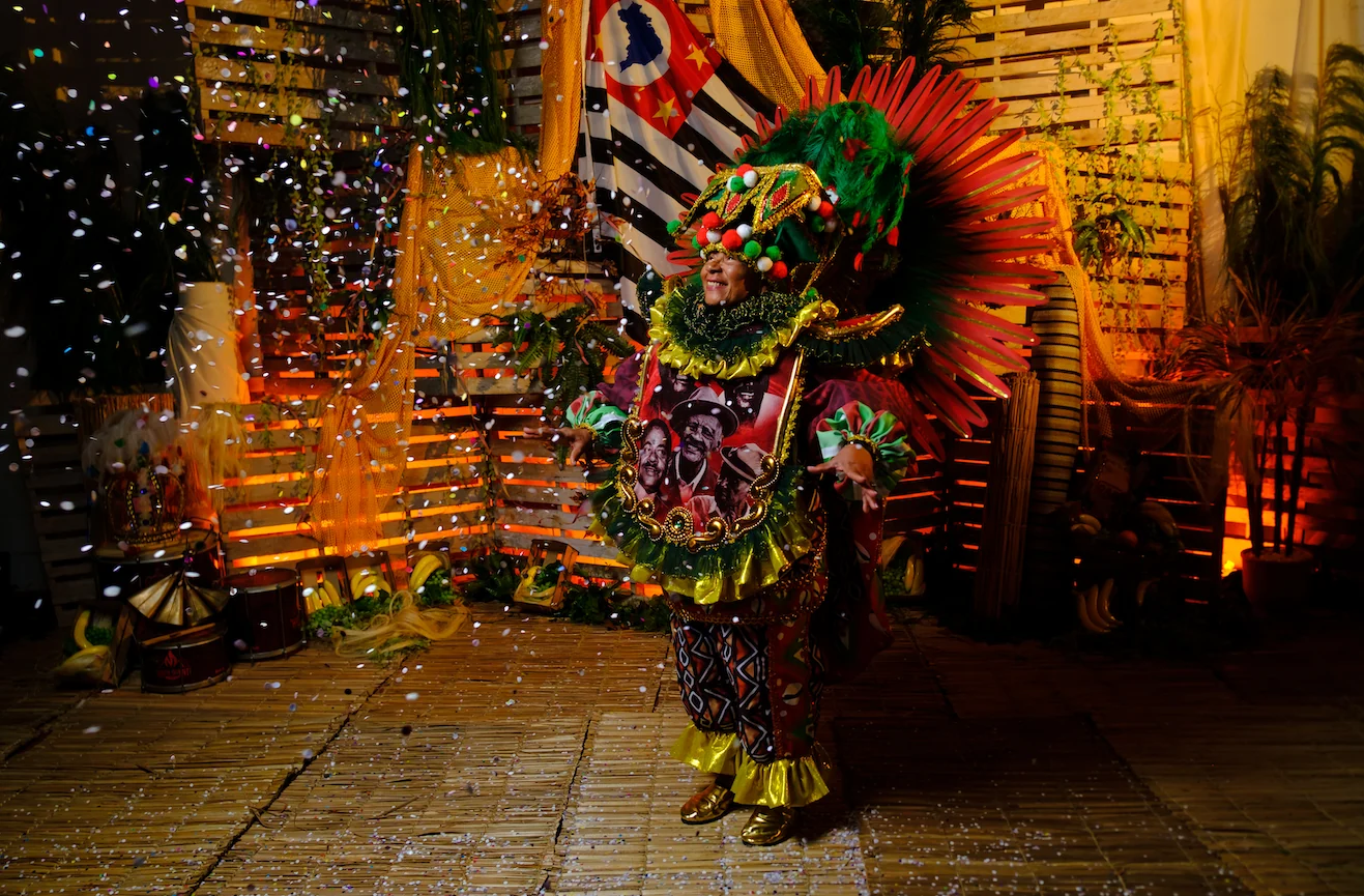 Mocidade Unida da Mooca expõe fantasias do Carnaval 2027 no BANANAL