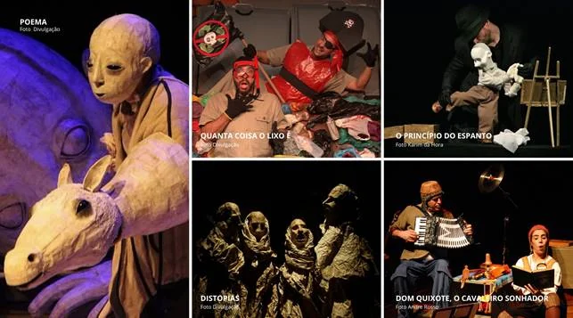 Mostra teatral transforma objetos e bonecos em espelho da crise humana