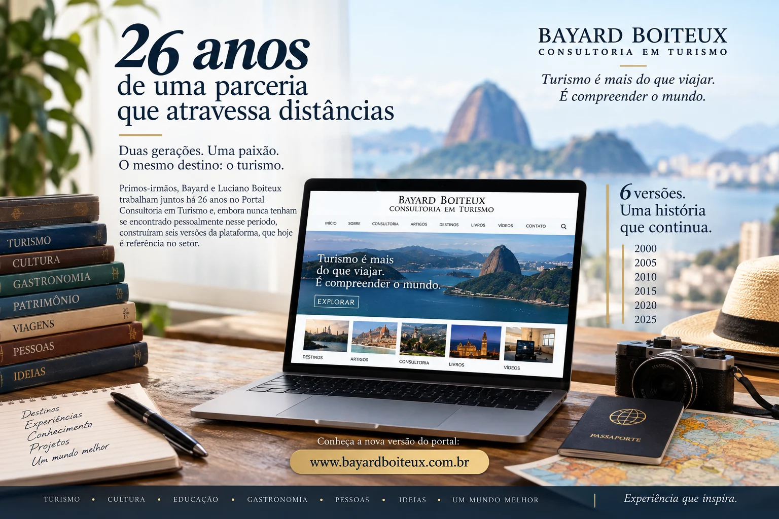 Parceria de 26 anos sem encontros presenciais renova portal de turismo 1 Parceria de 26 anos sem encontros presenciais renova portal de turismo