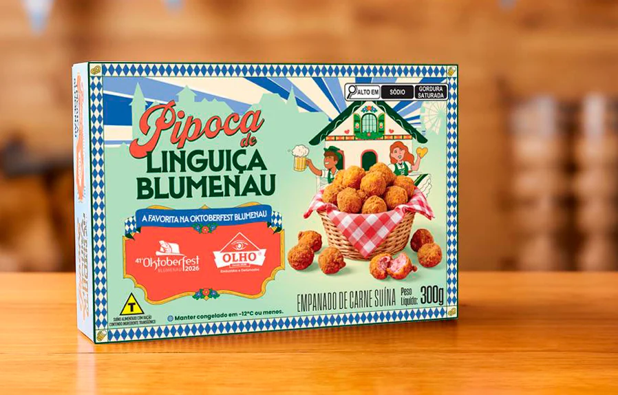 Pipoca de linguiça Blumenau vira produto oficial e chega ao varejo
