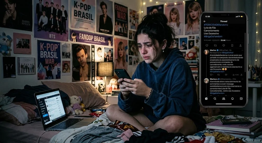Quando o fã-clube vira risco real para a saúde mental dos jovens