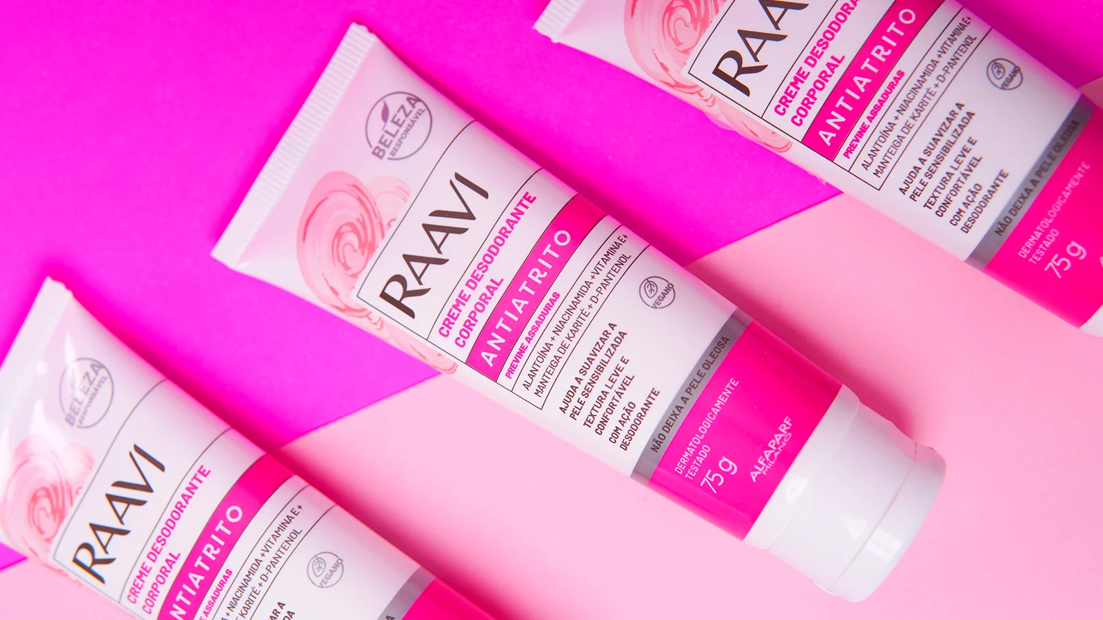 Raavi lança creme anti-atrito para áreas de contato da pele