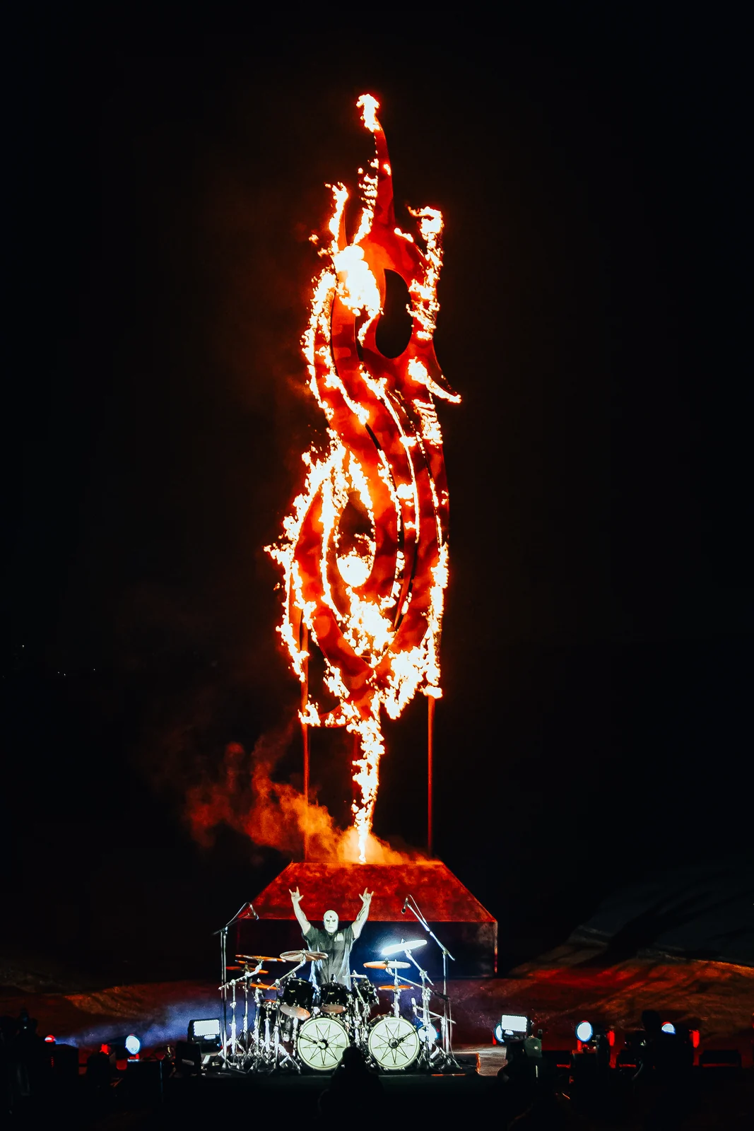 Slipknot no The Town 2027: Ação com fogo e solo de Eloy Casagrande
