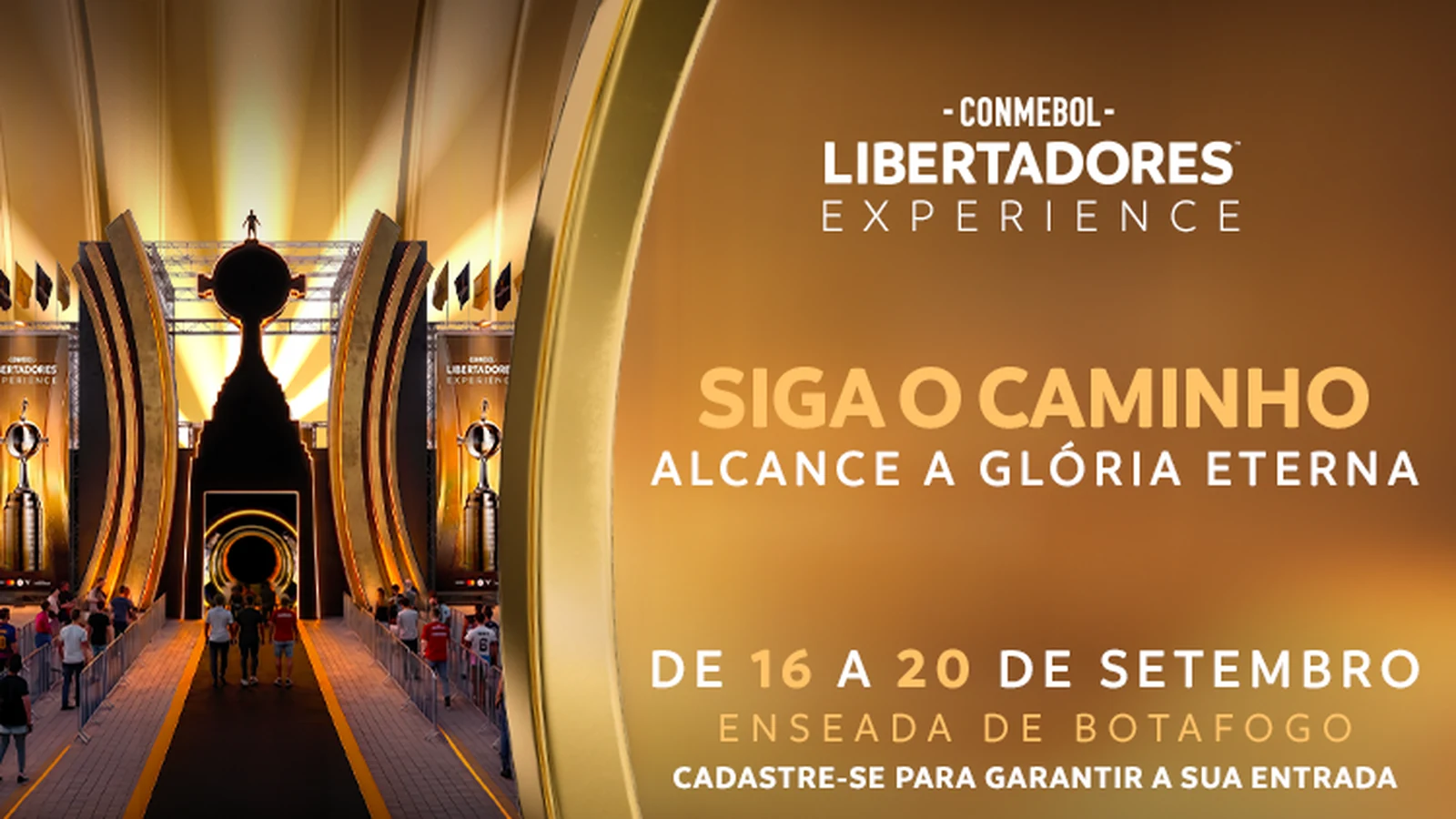 Taça oficial da Libertadores chega ao Rio com ídolos e arena imersiva taca oficial da libertadores chega ao rio com idolos e arena imersiva featured