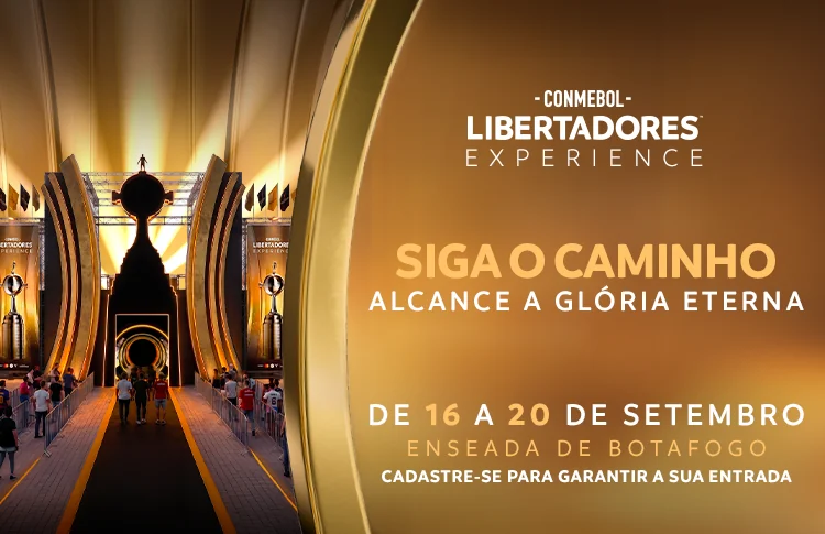 Taça oficial da Libertadores chega ao Rio com ídolos e arena imersiva 1 Taça oficial da Libertadores chega ao Rio com ídolos e arena imersiva