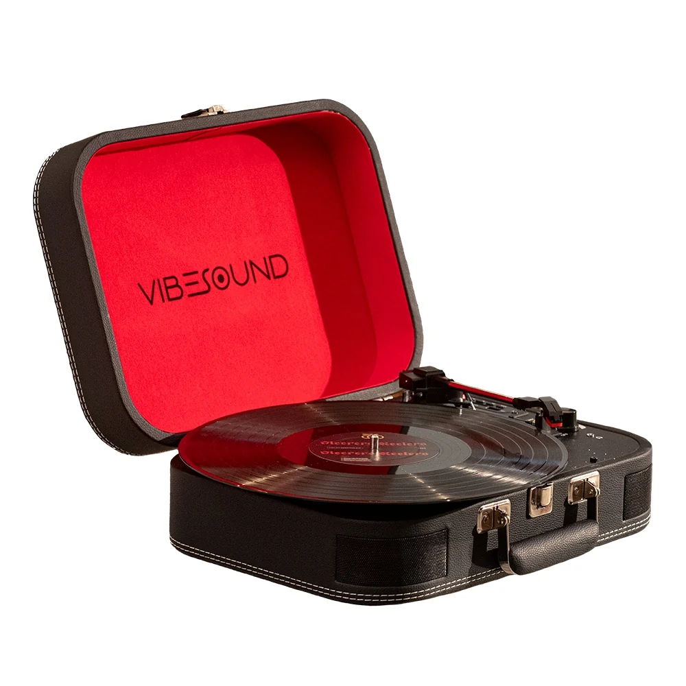 Vitrola retrô digitaliza vinil em MP3 e soma conexão Bluetooth