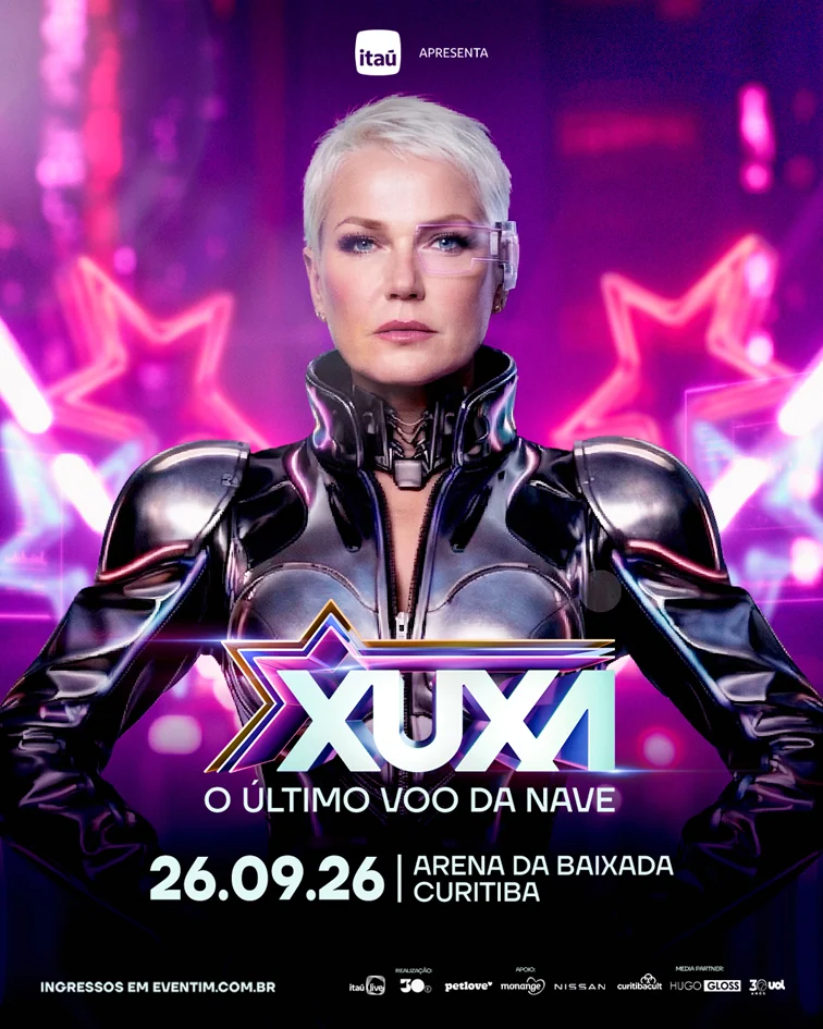 Xuxa se despede de nave histórica em megaespetáculo na Arena da Baixada
