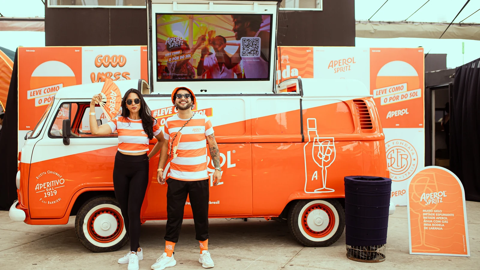 aperol leva estrutura exclusiva de drinks ao rock the mountain 2026 featured