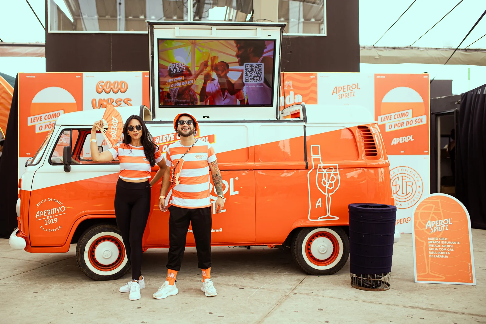 Aperol leva estrutura exclusiva de drinks ao Rock the Mountain 2026