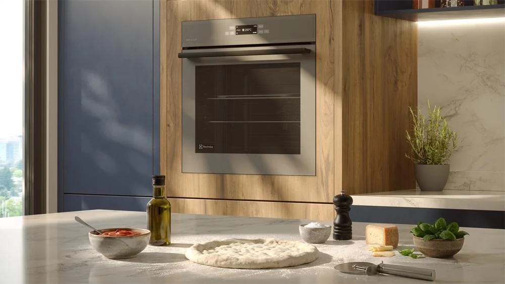 Novo forno de embutir reproduz pizza profissional dentro de casa 1 Novo forno de embutir reproduz pizza profissional dentro de casa