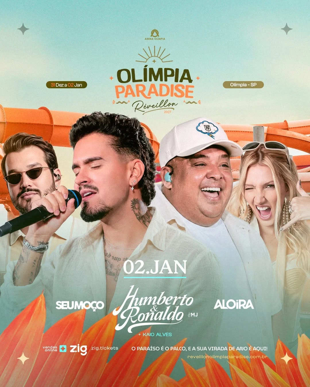 Olímpia Paradise reúne Dubdogz e sertanejo no Réveillon 2027