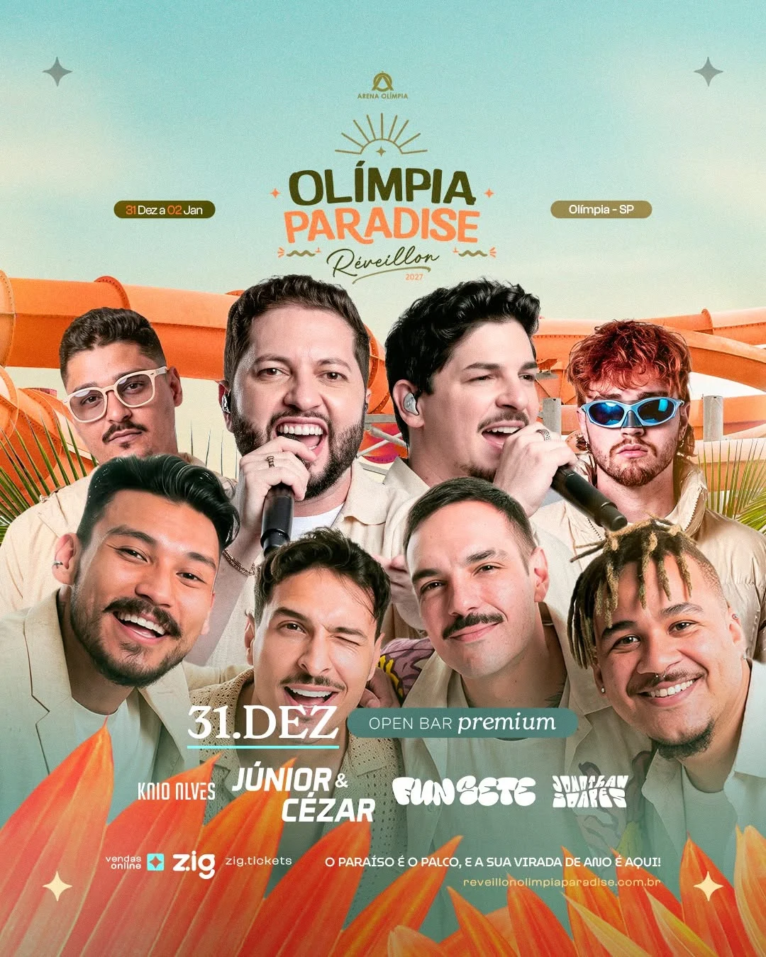 Olímpia Paradise reúne Dubdogz e sertanejo no Réveillon 2027