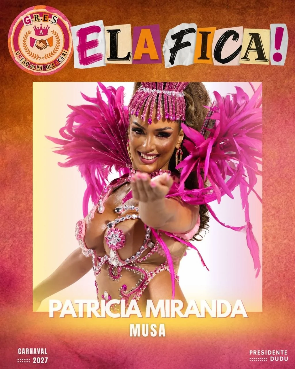 Patrícia Miranda renova com Parque Acari para o Carnaval 2027
