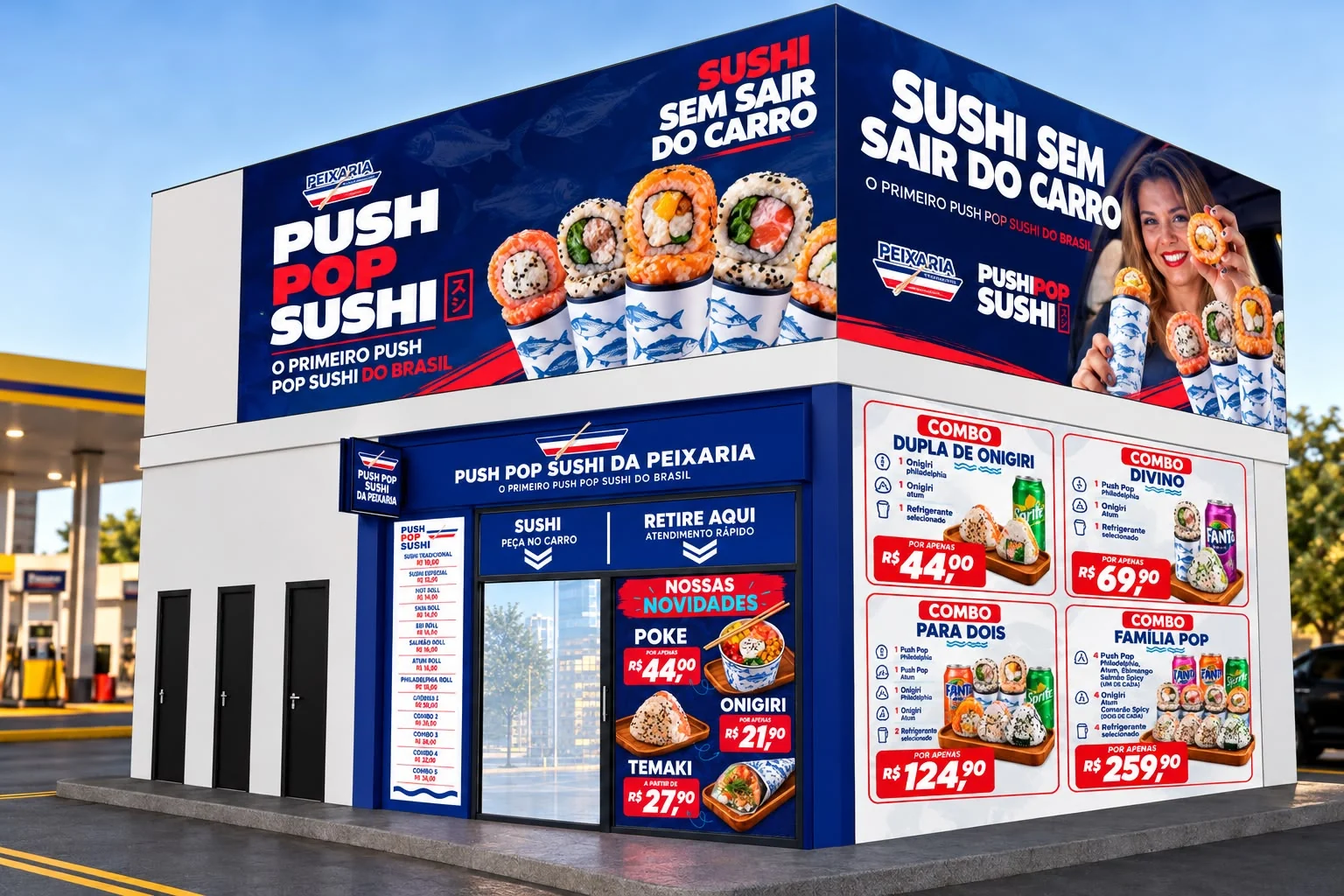 Rio ganha serviço de sushi sem sair do carro na Linha Amarela 2 Rio ganha serviço de sushi sem sair do carro na Linha Amarela